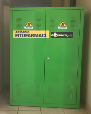 Armadio Fitofarmaci in Lamiera Zincata Verde RAL 6018
