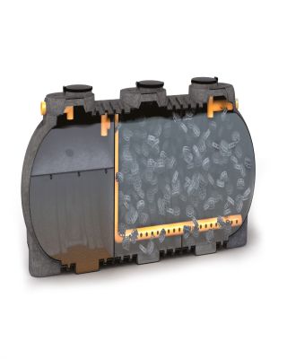 Filtro percolatore anaerobico da 30670 litri scarico acque superficiali