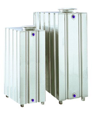 Serbatoio zincato a caldo litri 300 Parallelepipedo